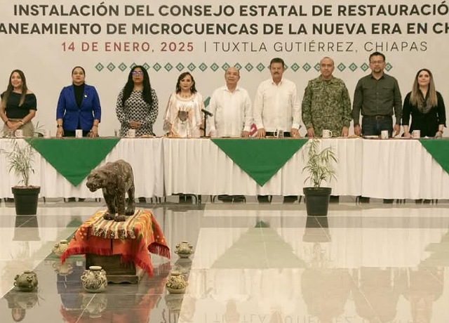 Se instaló el Consejo Estatal de Restauración y Saneamiento de Microcuencas de la Nueva Era de Chiapas